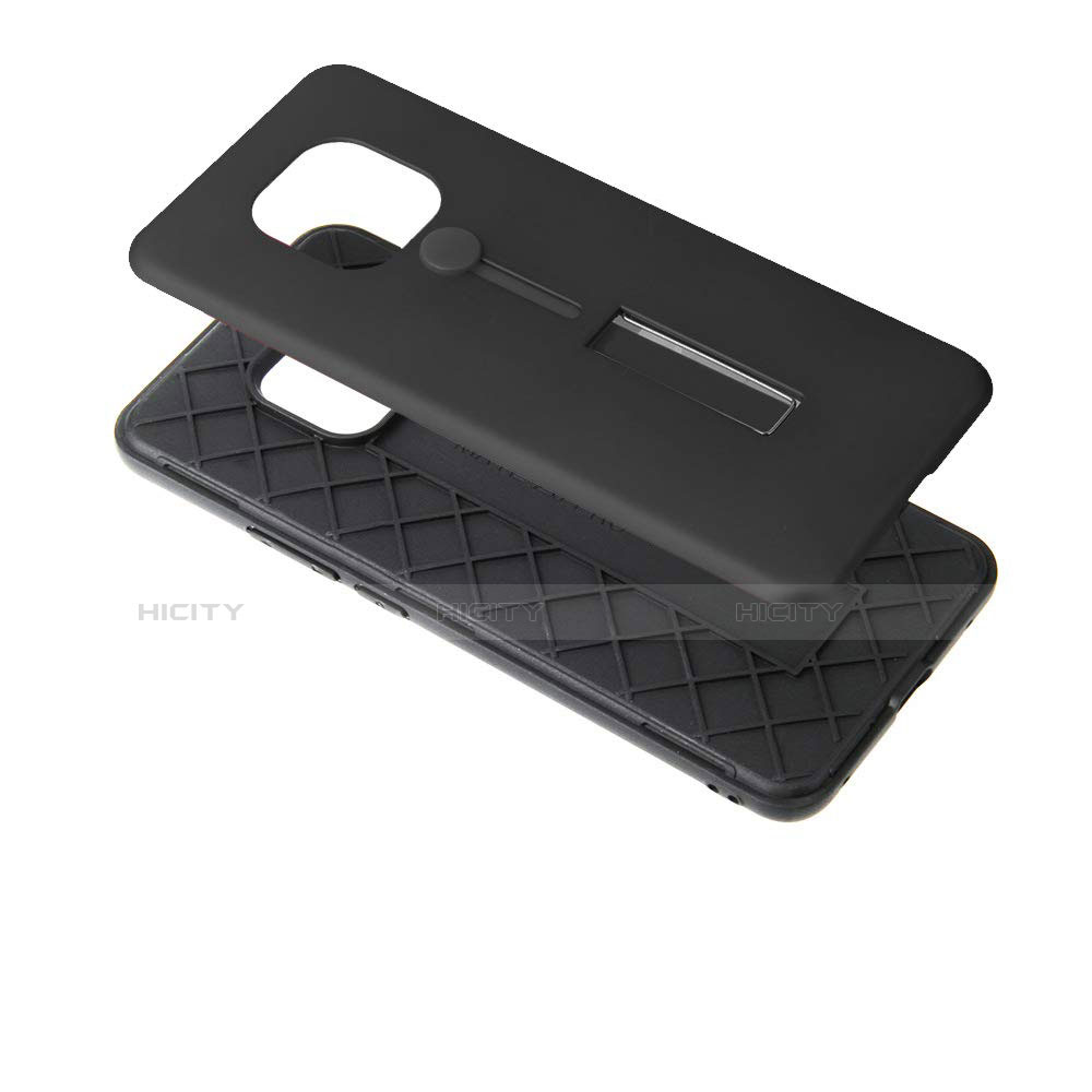 Custodia Silicone e Plastica Opaca Cover con Anello Supporto S04 per Huawei P30 Lite New Edition