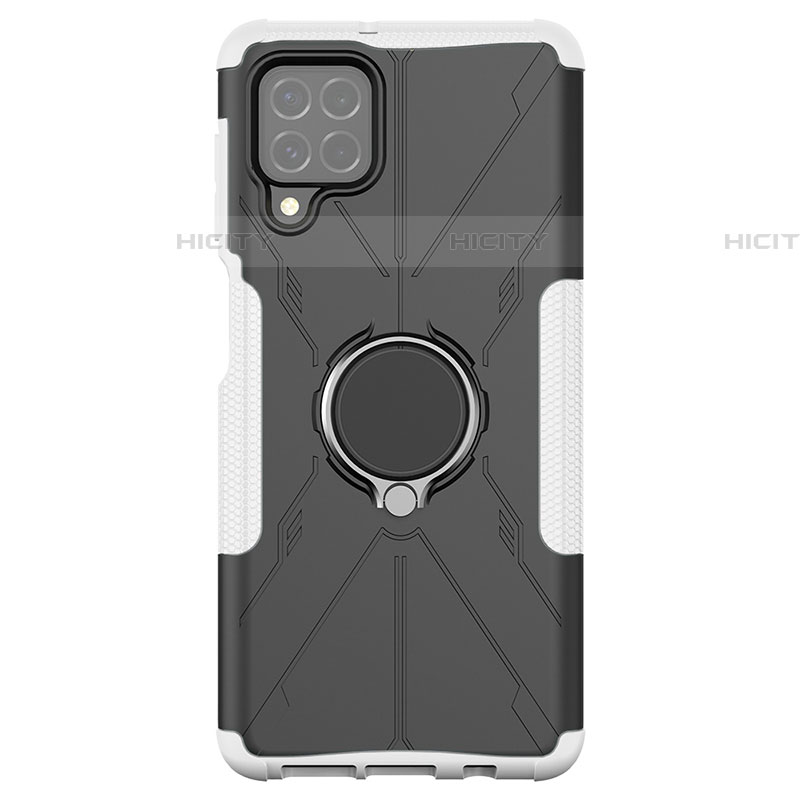 Custodia Silicone e Plastica Opaca Cover con Magnetico Anello Supporto JX1 per Samsung Galaxy F62 5G
