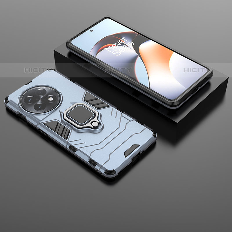 Custodia Silicone e Plastica Opaca Cover con Magnetico Anello Supporto KC1 per OnePlus Ace 2 Pro 5G