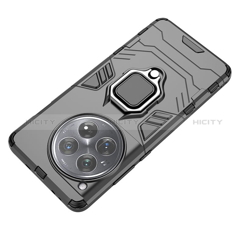 Custodia Silicone e Plastica Opaca Cover con Magnetico Anello Supporto KC1 per OnePlus Ace 3 5G