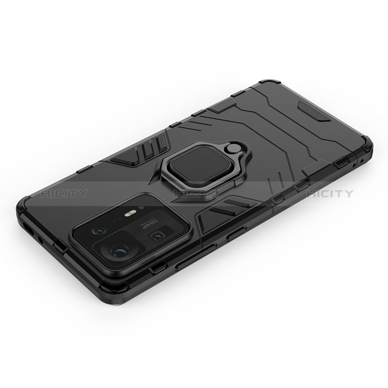 Custodia Silicone e Plastica Opaca Cover con Magnetico Anello Supporto KC1 per Xiaomi Mi Mix 4 5G