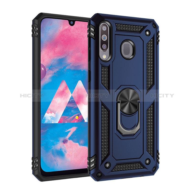 Custodia Silicone e Plastica Opaca Cover con Magnetico Anello Supporto MQ3 per Samsung Galaxy A40s