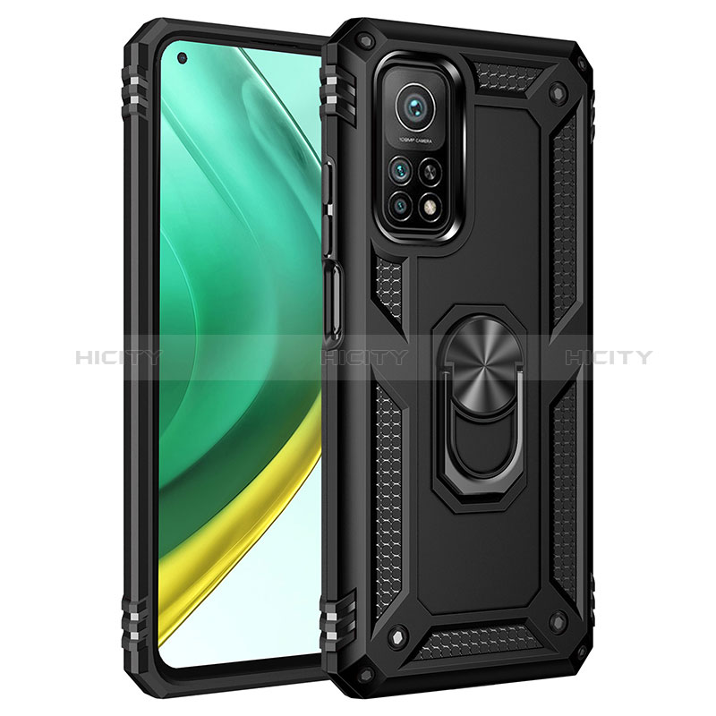 Custodia Silicone e Plastica Opaca Cover con Magnetico Anello Supporto MQ3 per Xiaomi Mi 10T Pro 5G