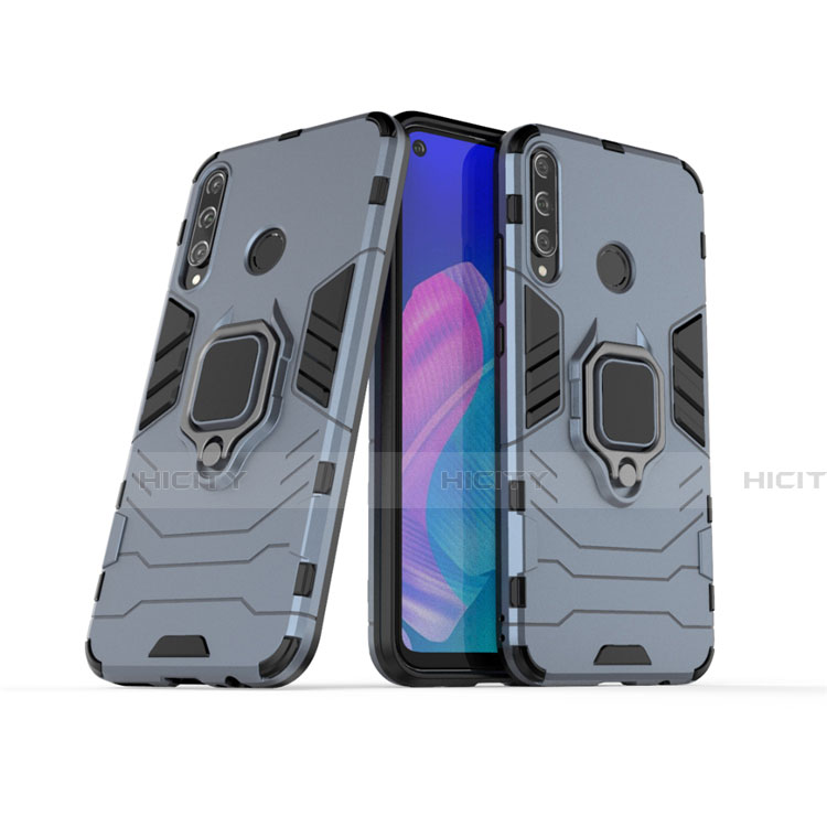 Custodia Silicone e Plastica Opaca Cover con Magnetico Anello Supporto per Huawei Honor 9C