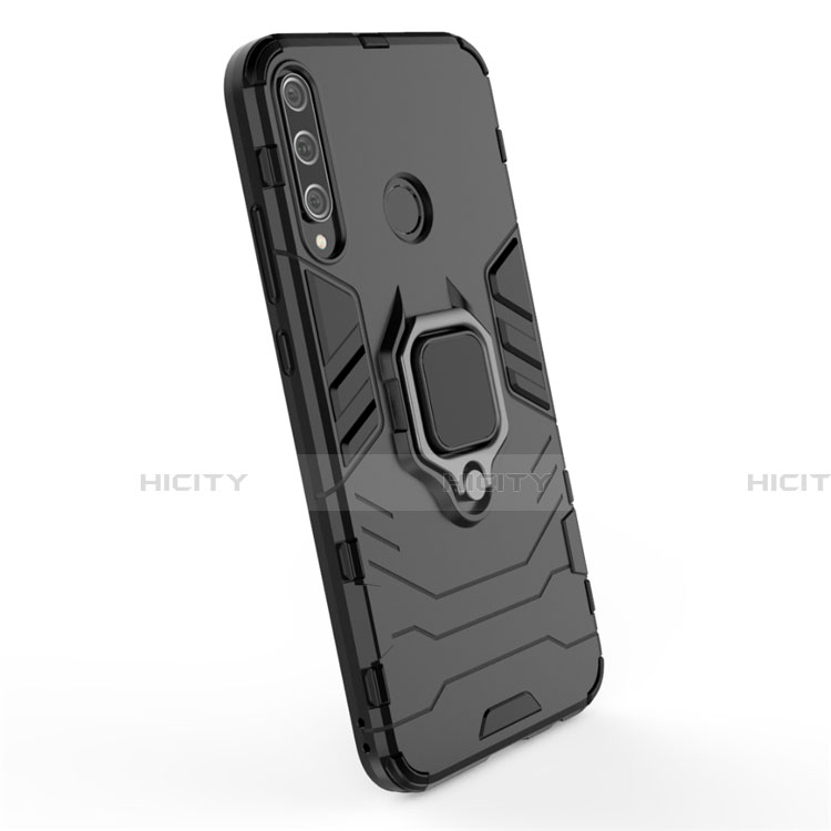 Custodia Silicone e Plastica Opaca Cover con Magnetico Anello Supporto per Huawei Honor 9C