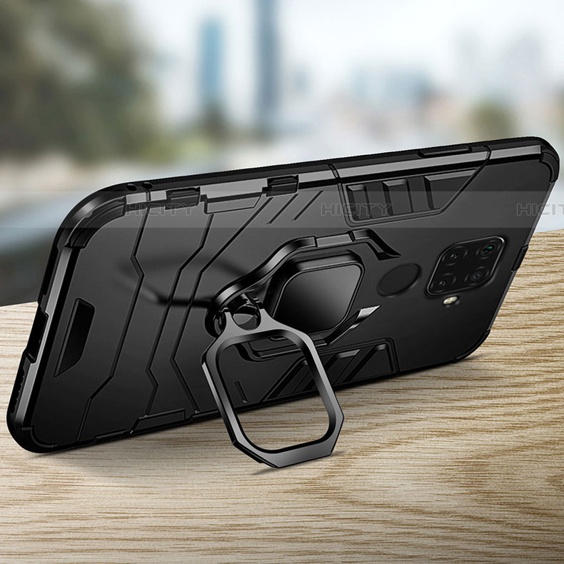 Custodia Silicone e Plastica Opaca Cover con Magnetico Anello Supporto per Huawei Nova 5i Pro