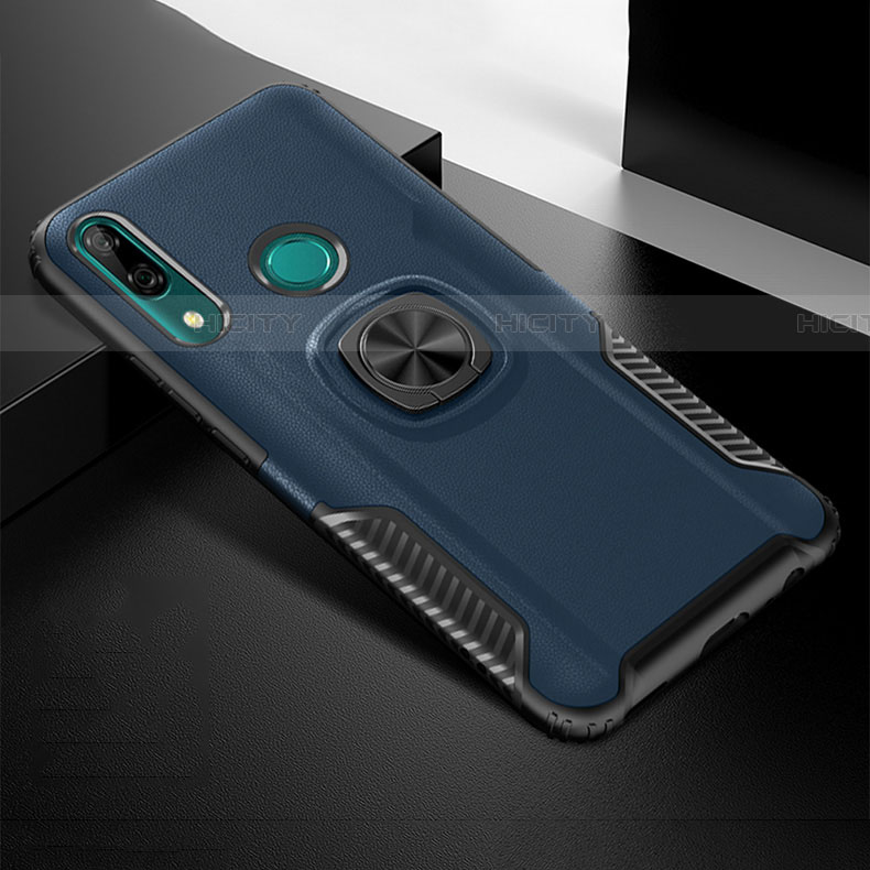 Custodia Silicone e Plastica Opaca Cover con Magnetico Anello Supporto per Huawei P Smart Z