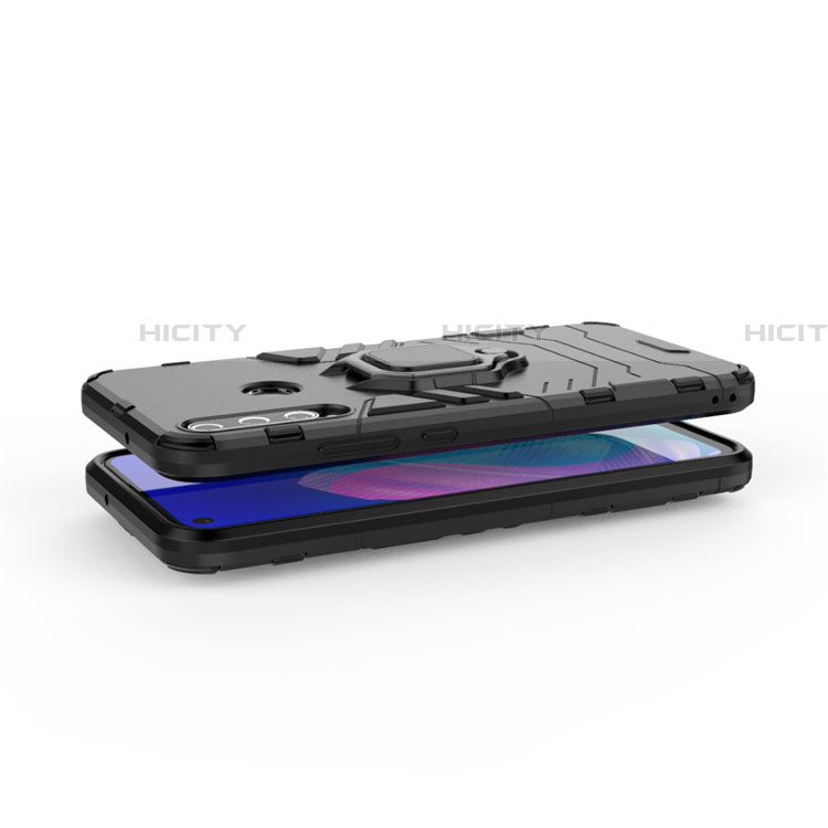 Custodia Silicone e Plastica Opaca Cover con Magnetico Anello Supporto per Huawei Y7p