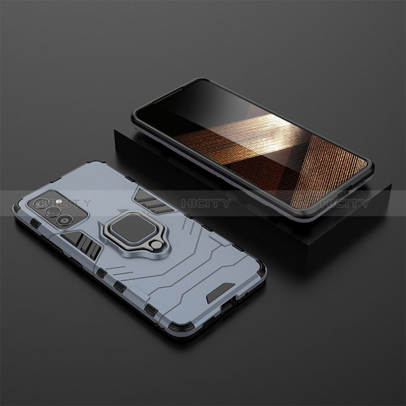 Custodia Silicone e Plastica Opaca Cover con Magnetico Anello Supporto per Samsung Galaxy A35 5G