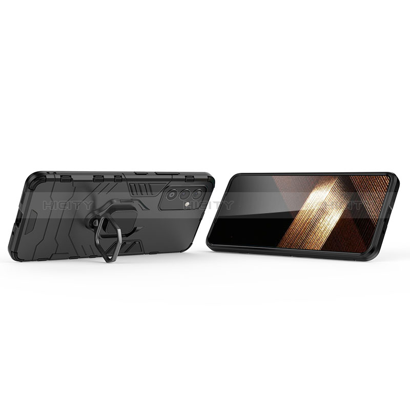 Custodia Silicone e Plastica Opaca Cover con Magnetico Anello Supporto per Samsung Galaxy A35 5G