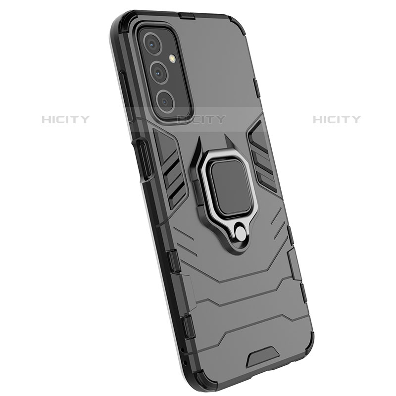 Custodia Silicone e Plastica Opaca Cover con Magnetico Anello Supporto per Samsung Galaxy M23 5G