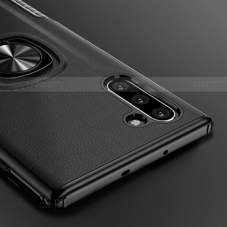 Custodia Silicone e Plastica Opaca Cover con Magnetico Anello Supporto per Samsung Galaxy Note 10