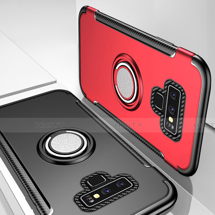 Custodia Silicone e Plastica Opaca Cover con Magnetico Anello Supporto per Samsung Galaxy Note 9