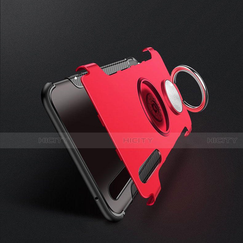 Custodia Silicone e Plastica Opaca Cover con Magnetico Anello Supporto per Xiaomi Mi 9