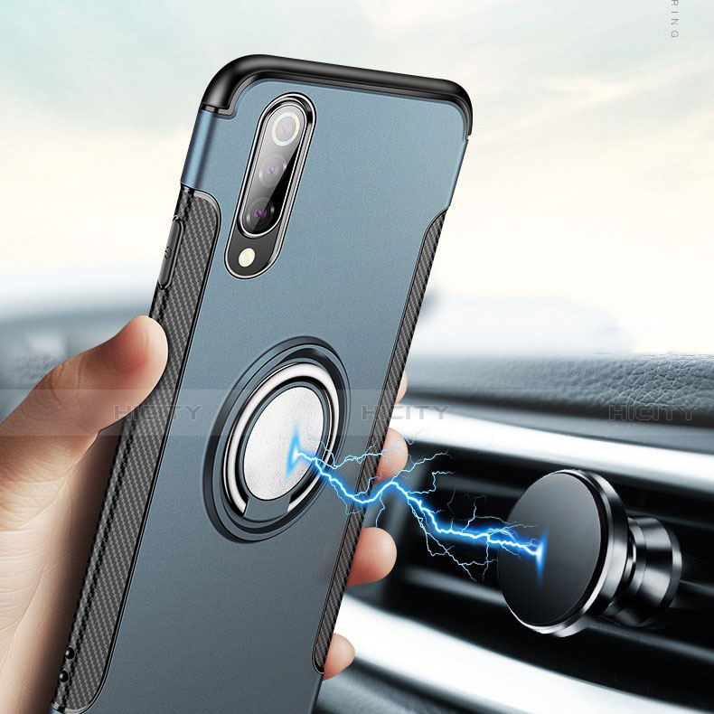 Custodia Silicone e Plastica Opaca Cover con Magnetico Anello Supporto per Xiaomi Mi 9 SE