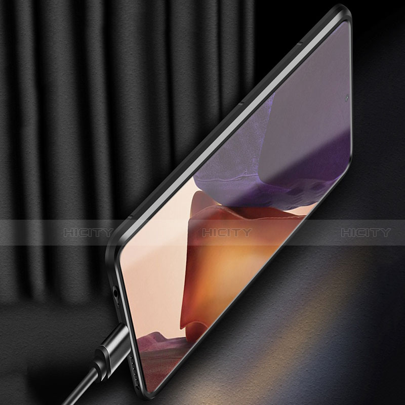 Custodia Silicone e Plastica Opaca Cover con Magnetico Anello Supporto R02 per Samsung Galaxy Note 20 Ultra 5G