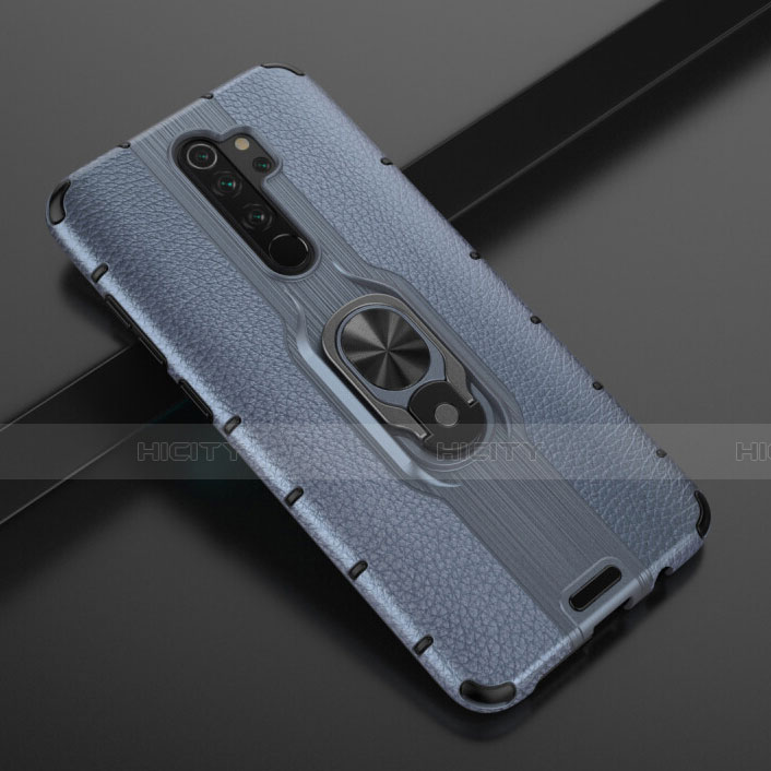 Custodia Silicone e Plastica Opaca Cover con Magnetico Anello Supporto R05 per Xiaomi Redmi Note 8 Pro