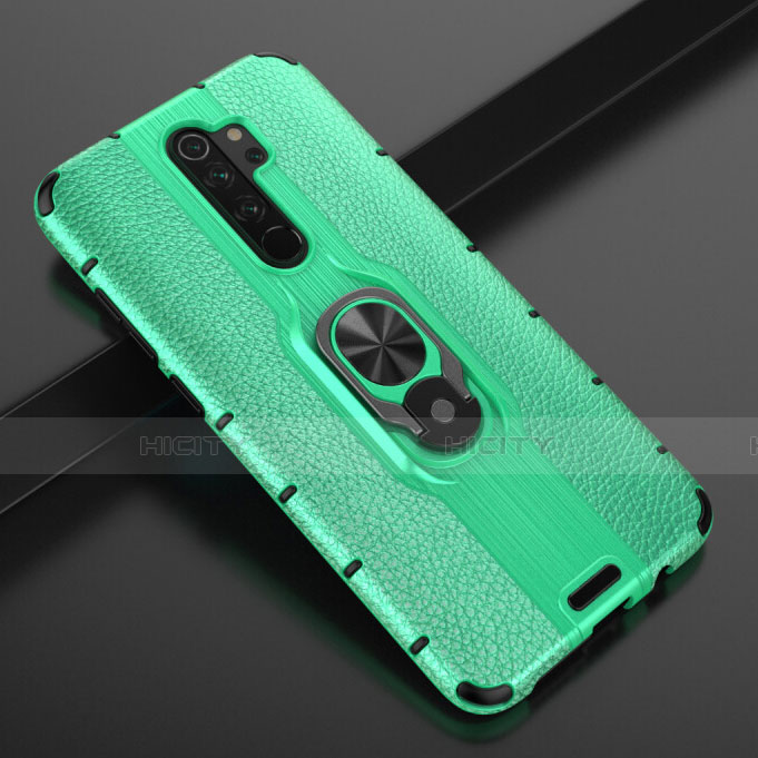 Custodia Silicone e Plastica Opaca Cover con Magnetico Anello Supporto R05 per Xiaomi Redmi Note 8 Pro