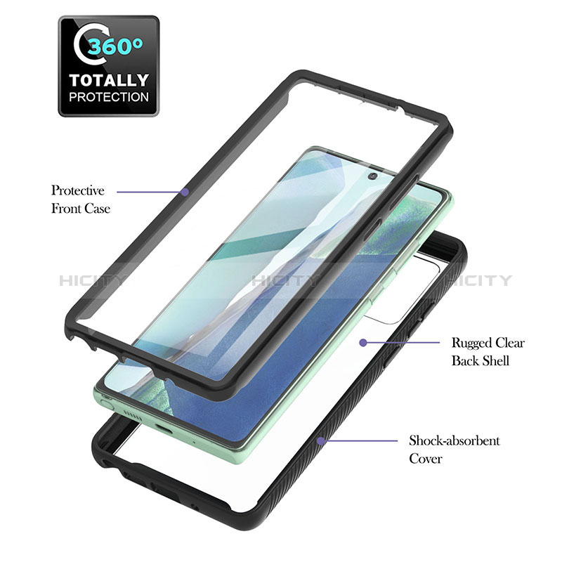 Custodia Silicone e Plastica Opaca Cover con Magnetico Anello Supporto YB1 per Samsung Galaxy Note 20 5G