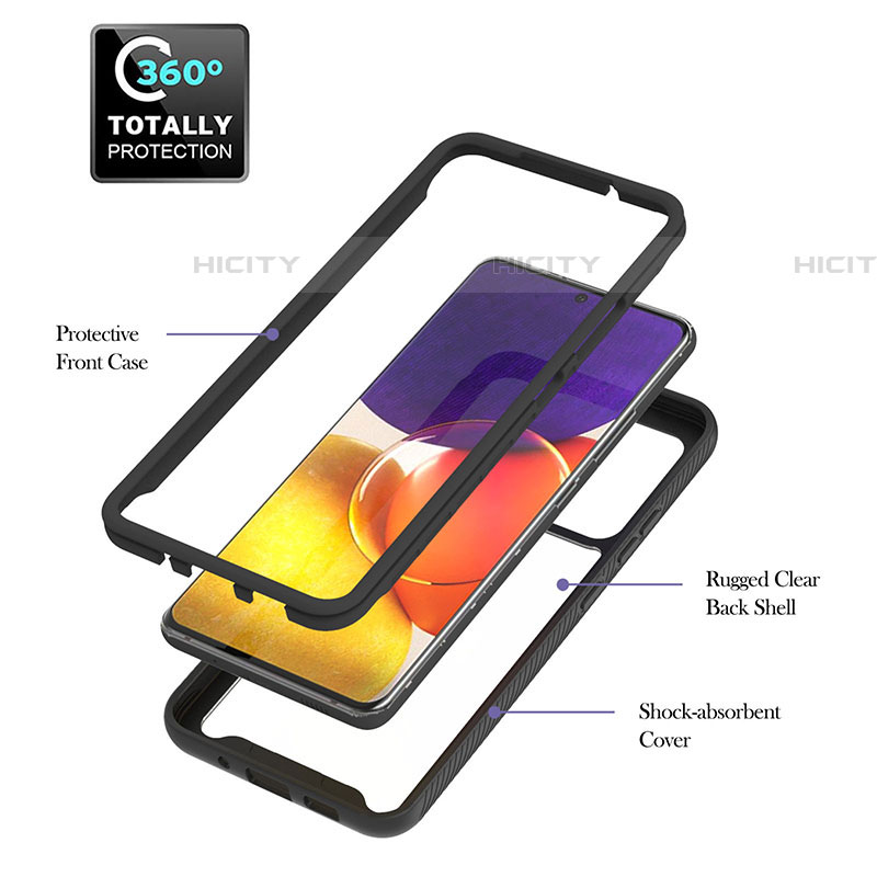 Custodia Silicone e Plastica Opaca Cover con Magnetico Anello Supporto ZJ1 per Samsung Galaxy A05s