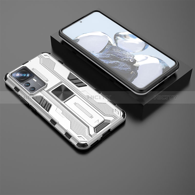 Custodia Silicone e Plastica Opaca Cover con Magnetico Supporto KC2 per Xiaomi Mi 12T 5G