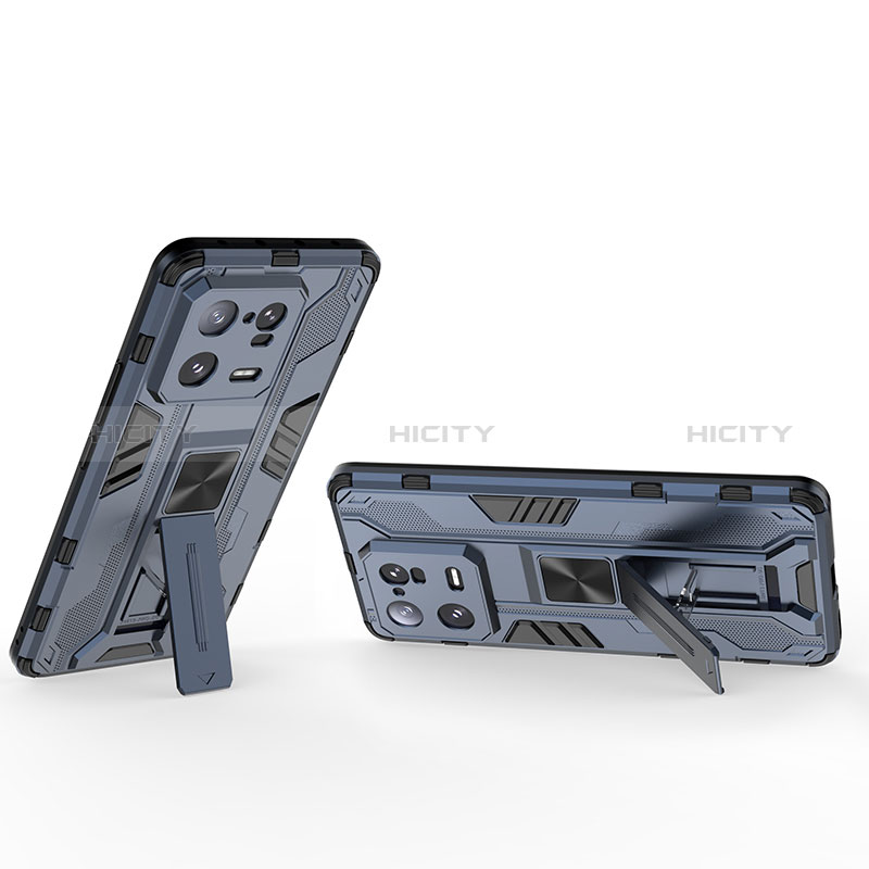 Custodia Silicone e Plastica Opaca Cover con Magnetico Supporto KC2 per Xiaomi Mi 13 Pro 5G