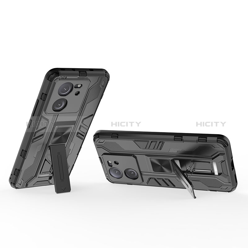 Custodia Silicone e Plastica Opaca Cover con Magnetico Supporto KC2 per Xiaomi Mi 13T 5G
