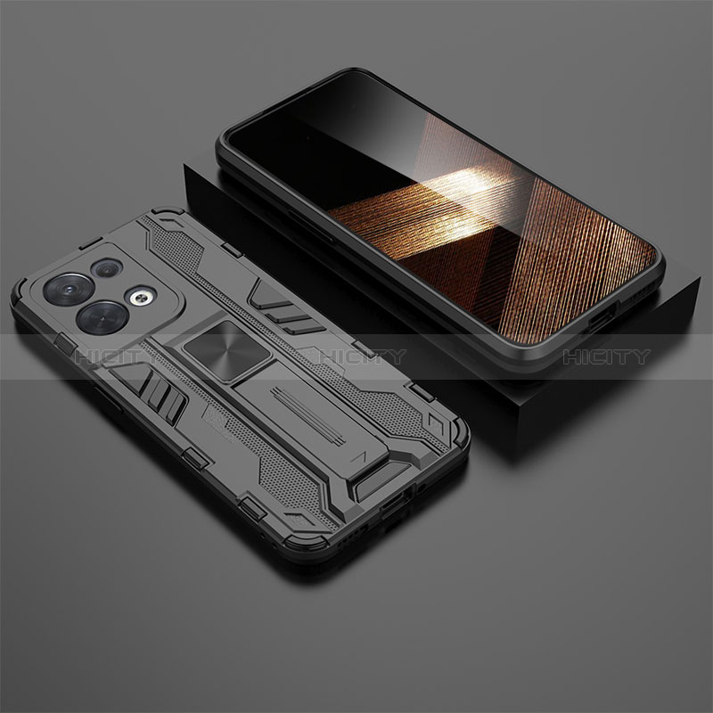 Custodia Silicone e Plastica Opaca Cover con Magnetico Supporto KC3 per Xiaomi Redmi Note 13 5G