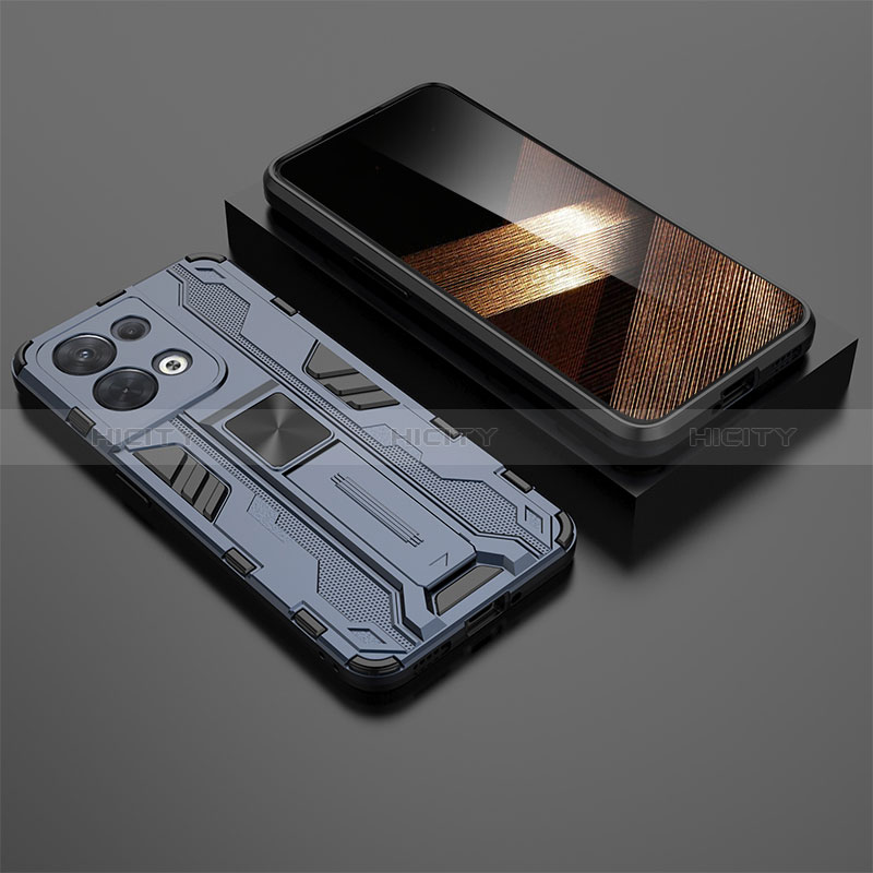 Custodia Silicone e Plastica Opaca Cover con Magnetico Supporto KC3 per Xiaomi Redmi Note 13 5G