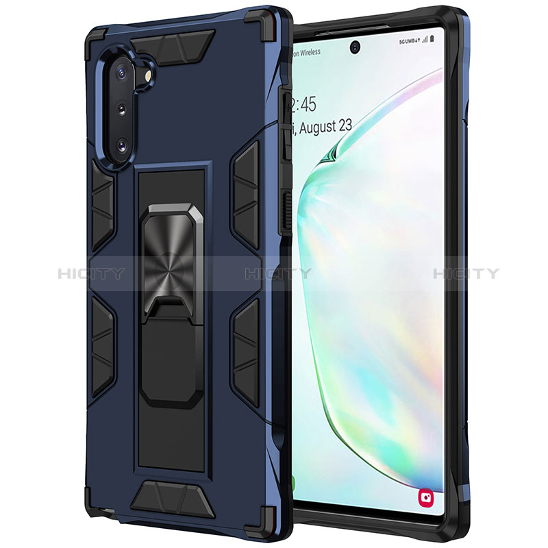 Custodia Silicone e Plastica Opaca Cover con Magnetico Supporto MQ1 per Samsung Galaxy Note 10 5G