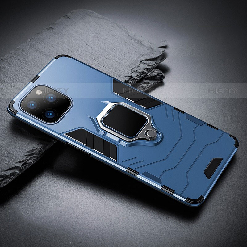 Custodia Silicone e Plastica Opaca Cover con Magnetico Supporto per Apple iPhone 11 Pro