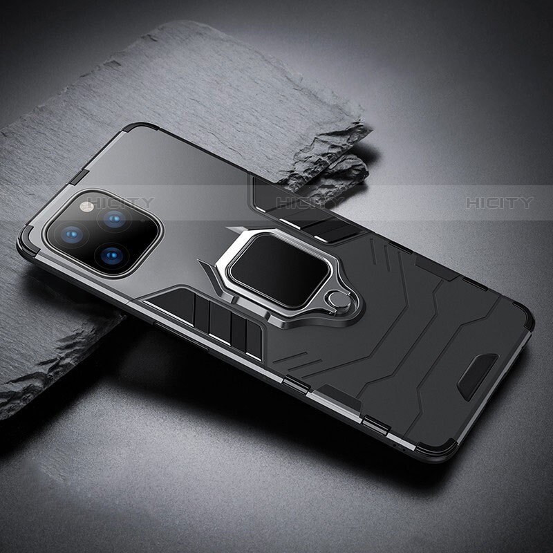 Custodia Silicone e Plastica Opaca Cover con Magnetico Supporto per Apple iPhone 11 Pro Max