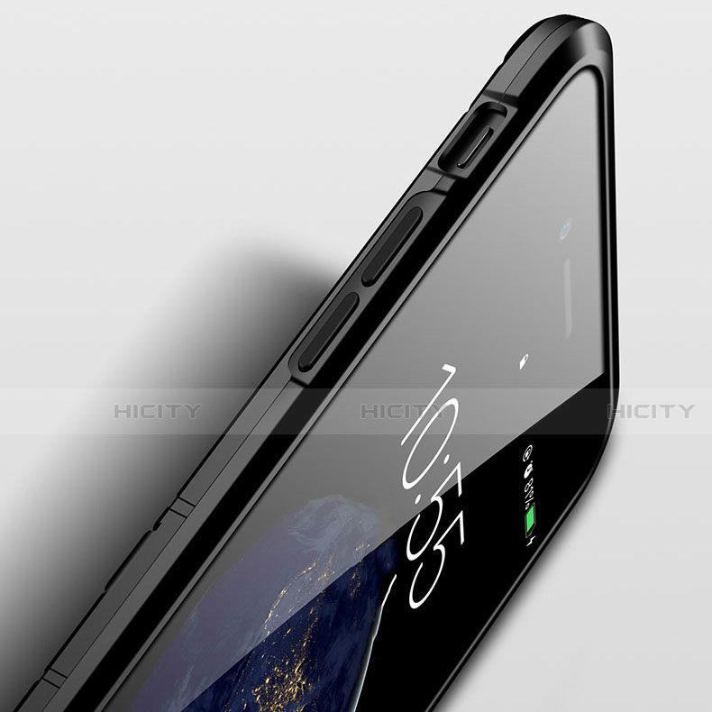 Custodia Silicone e Plastica Opaca Cover con Magnetico Supporto per Huawei Nova 5