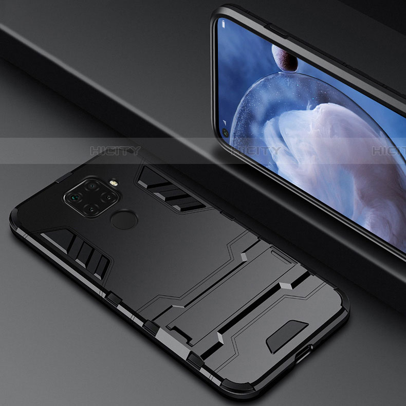 Custodia Silicone e Plastica Opaca Cover con Magnetico Supporto per Huawei Nova 5i Pro