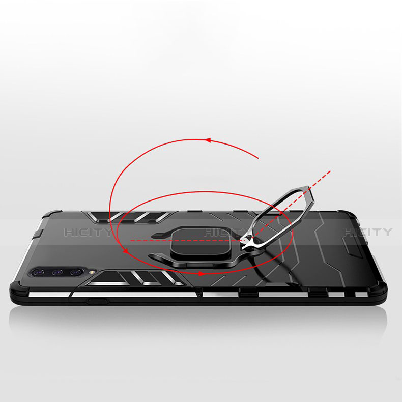 Custodia Silicone e Plastica Opaca Cover con Magnetico Supporto per Xiaomi CC9e
