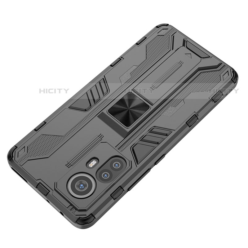 Custodia Silicone e Plastica Opaca Cover con Magnetico Supporto per Xiaomi Mi 12 Lite 5G