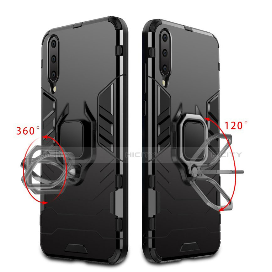 Custodia Silicone e Plastica Opaca Cover con Magnetico Supporto per Xiaomi Mi 9 Lite