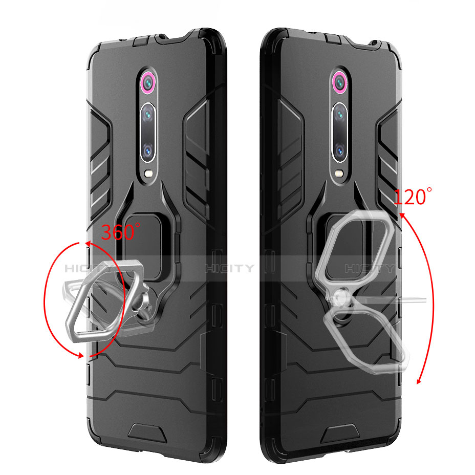 Custodia Silicone e Plastica Opaca Cover con Magnetico Supporto per Xiaomi Redmi K20