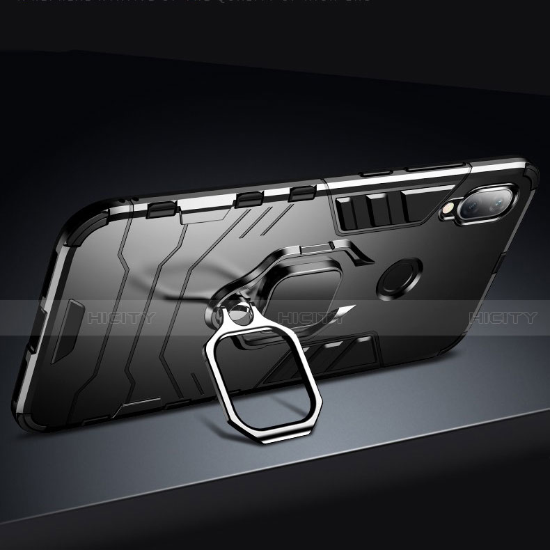 Custodia Silicone e Plastica Opaca Cover con Magnetico Supporto per Xiaomi Redmi Note 7