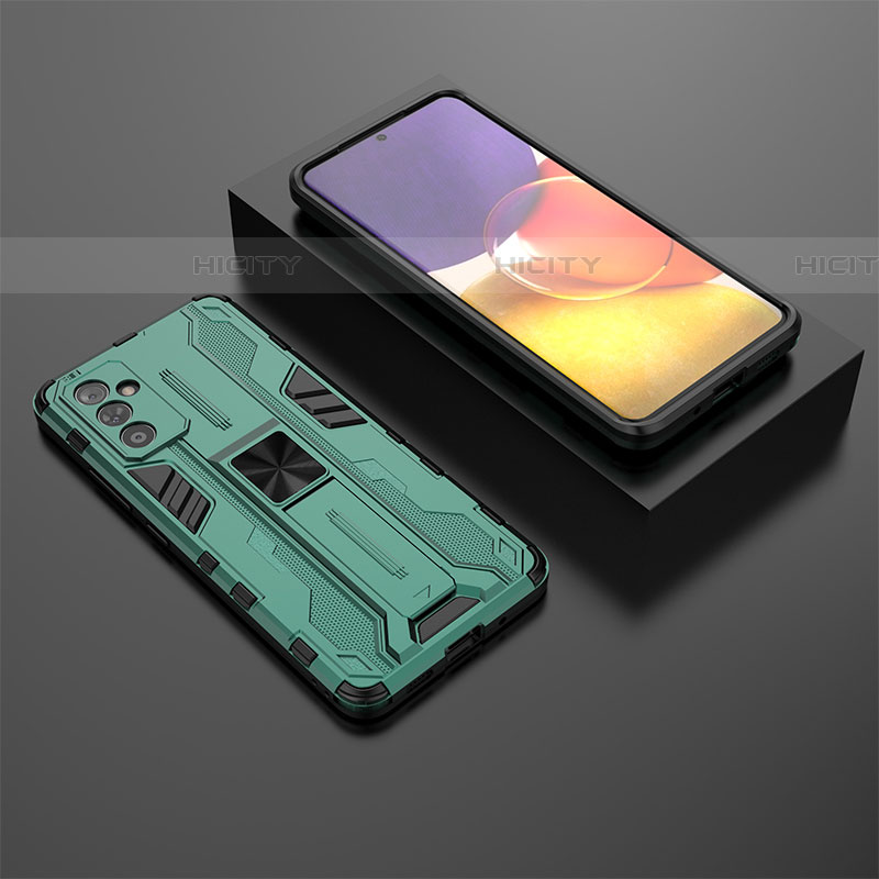 Custodia Silicone e Plastica Opaca Cover con Magnetico Supporto T01 per Samsung Galaxy A05s