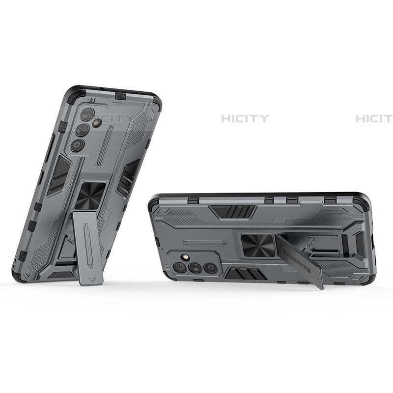 Custodia Silicone e Plastica Opaca Cover con Magnetico Supporto T01 per Samsung Galaxy A25 5G