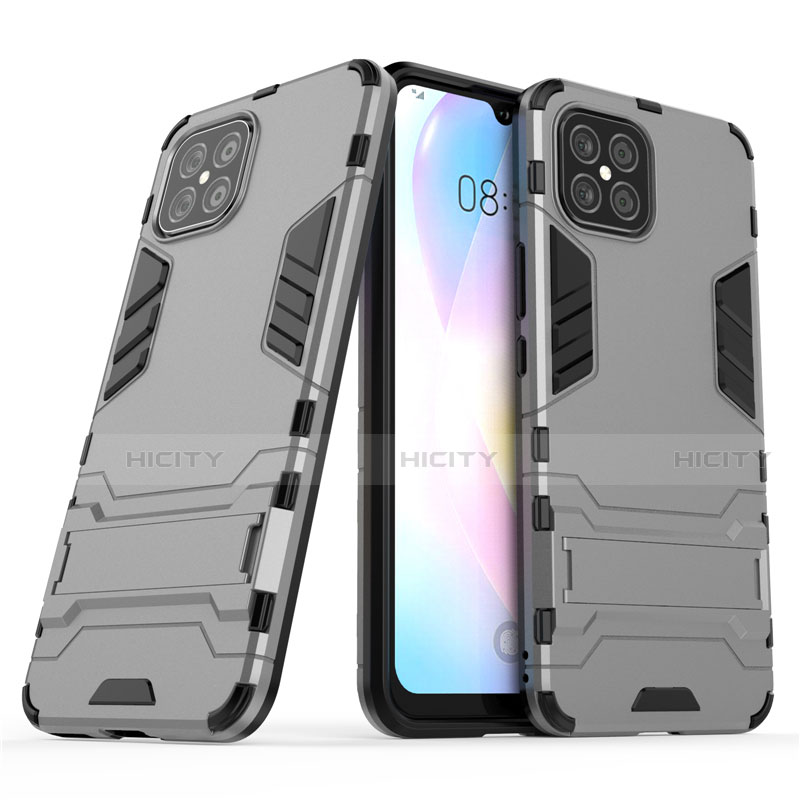 Custodia Silicone e Plastica Opaca Cover con Supporto A01 per Huawei Nova 8 SE 5G