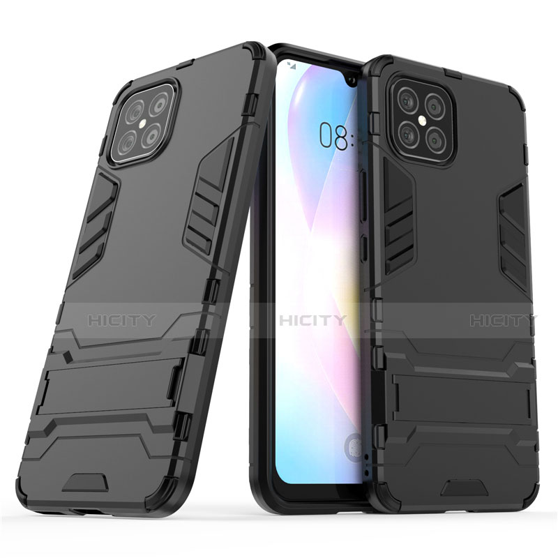 Custodia Silicone e Plastica Opaca Cover con Supporto A01 per Huawei Nova 8 SE 5G