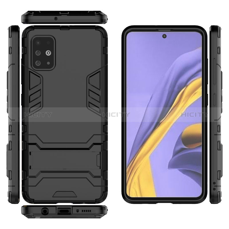 Custodia Silicone e Plastica Opaca Cover con Supporto A01 per Samsung Galaxy M40S