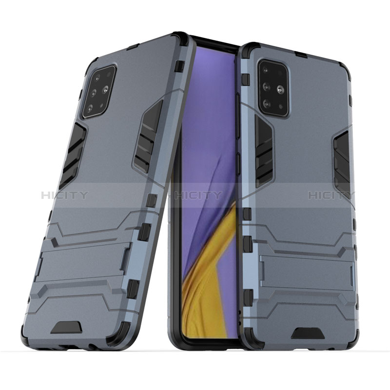 Custodia Silicone e Plastica Opaca Cover con Supporto A01 per Samsung Galaxy M40S