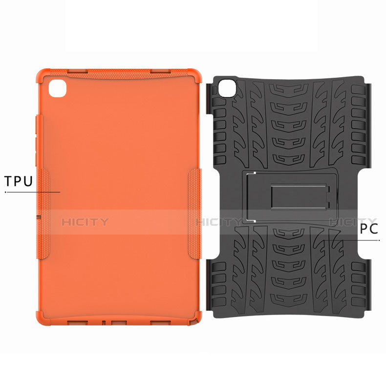 Custodia Silicone e Plastica Opaca Cover con Supporto A01 per Samsung Galaxy Tab A7 4G 10.4 SM-T505