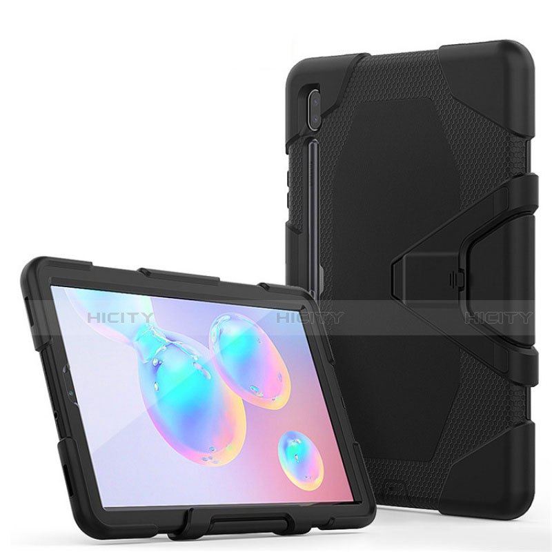 Custodia Silicone e Plastica Opaca Cover con Supporto A01 per Samsung Galaxy Tab S6 10.5 SM-T860