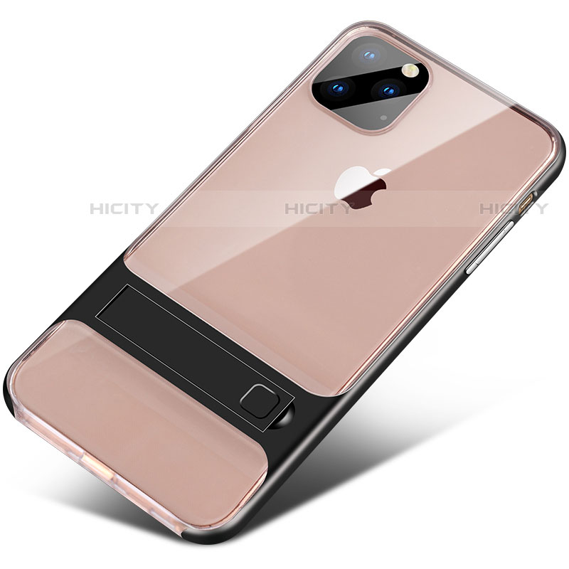 Custodia Silicone e Plastica Opaca Cover con Supporto A02 per Apple iPhone 11 Pro Max