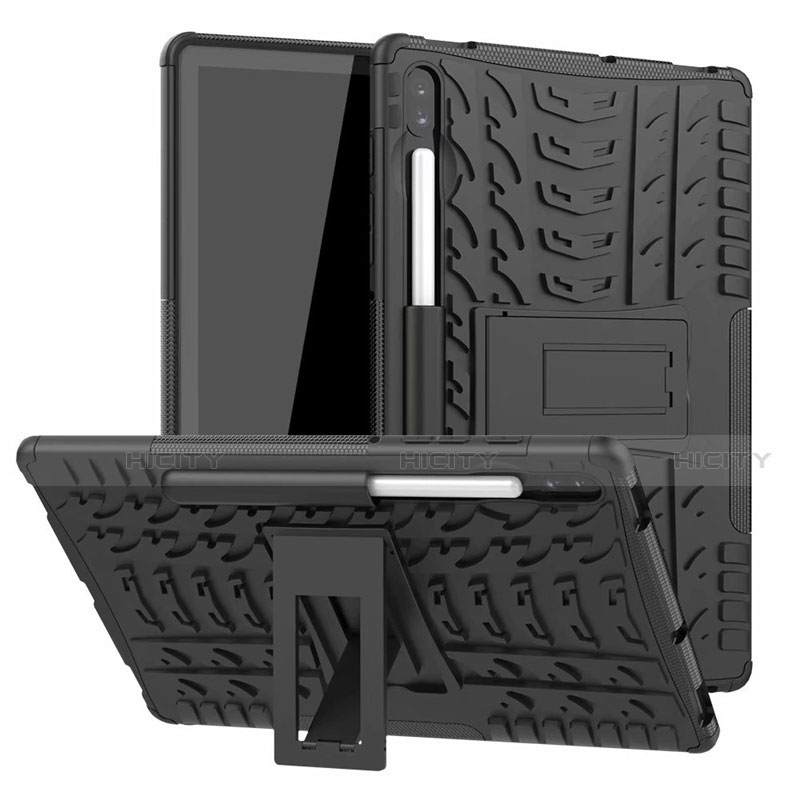Custodia Silicone e Plastica Opaca Cover con Supporto A02 per Samsung Galaxy Tab S6 10.5 SM-T860