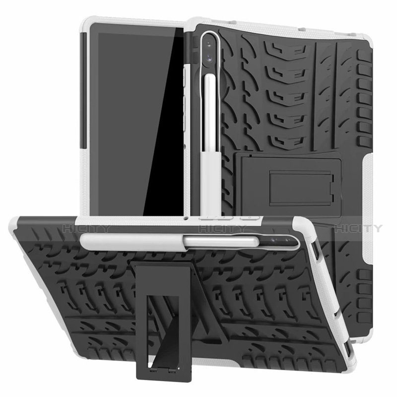 Custodia Silicone e Plastica Opaca Cover con Supporto A02 per Samsung Galaxy Tab S6 10.5 SM-T860
